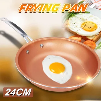 

Non-stick Skillet Copper Frying Pan with Ceramic Coating Easy Clean Skillet Frying Pan Durable Nonstick Skillet Cooking Tool