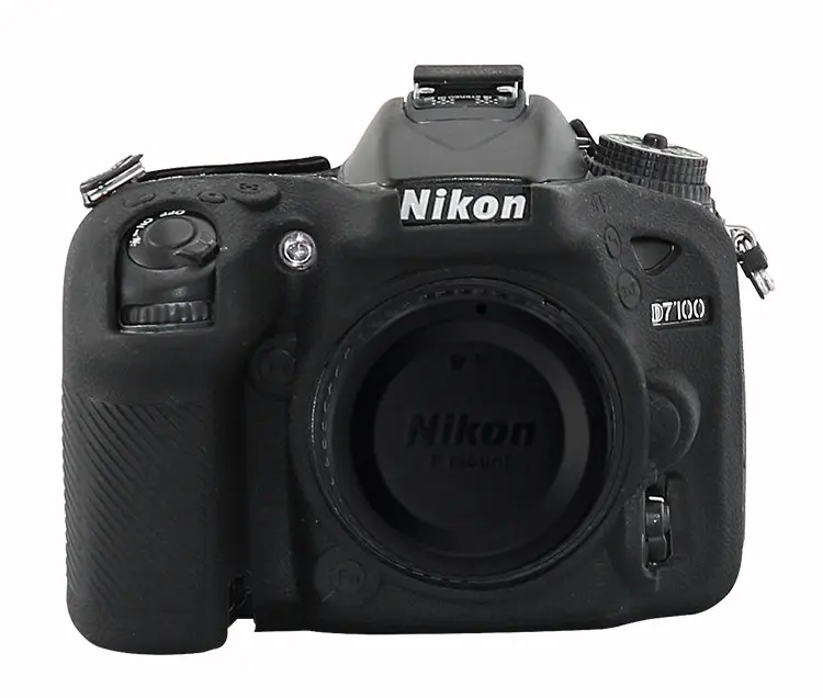 Камера силиконовый чехол Защитный чехол для Nikon Z7 Z6 D3400 D3500 D5300 D5500 D5600 D7100 D7200 D7500 D810 D810A D750 D850 DSLR - Цвет: D7100 D7200 Black