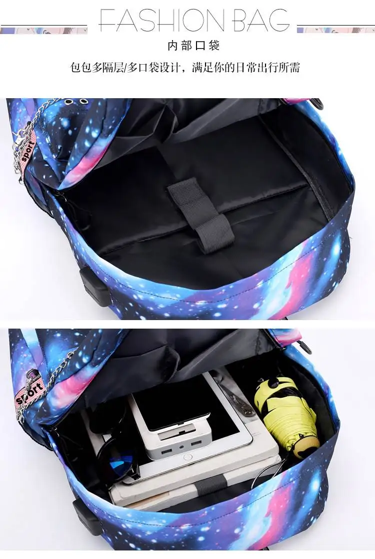 Blackpin Backpack Girl JISOO JENNIE ROSE LISA School Bags Girl South Korea USB Charging Schoolbag