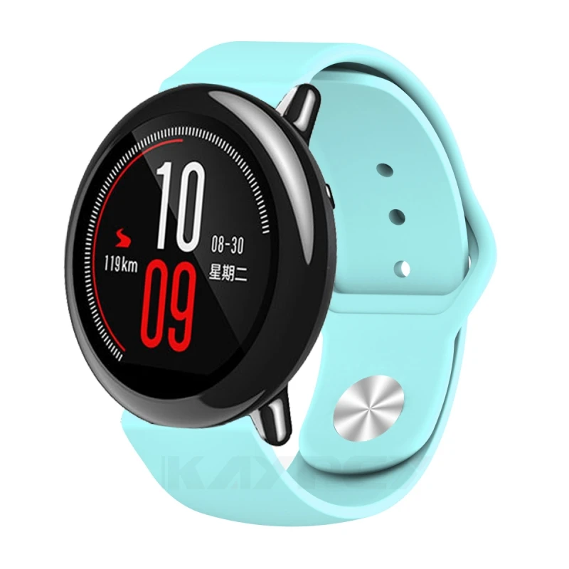 22 мм мягкий силиконовый ремешок для часов, ремешок для Xiaomi Huami Amazfit Pace, умные часы, сменный цветной браслет, ремешок на запястье, ремни