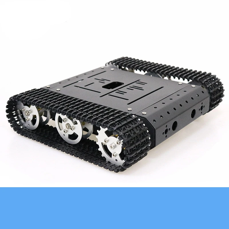 4WD металлический Смарт rc Танк шасси комплект TC100 гусеничный Роботизированный образование 4 шт. высокий крутящий момент DC Мотор скорость отзывы DIY для Arduino