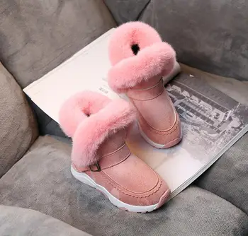 

New Children Winter Snow Boots For Girls Boys Baby 2020 Fashion Casual Non-Slip Martin Boots Kids Thicker Leather Sport Shoes