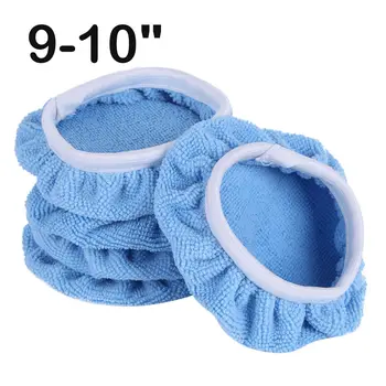

5-10 Car Polisher Pads Bonnet Buffing Cover Buffer Waxer Care Soft Microfiber