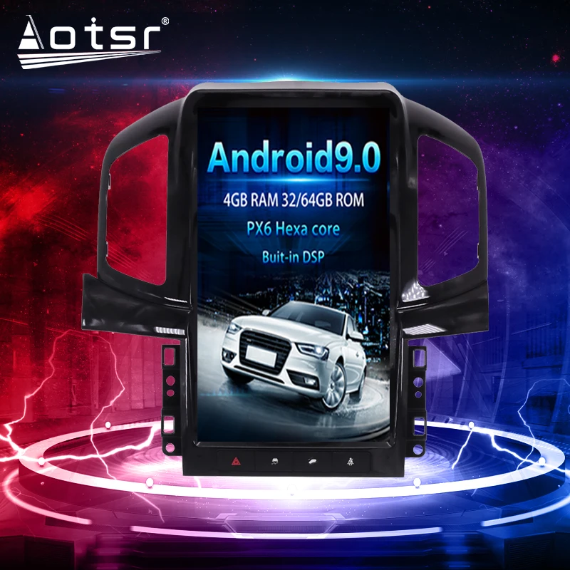 For Chevrolet Captiva Android Radio tape recorder 2013-2017 Car Multimedia Player Stereo head unit PX6 Tesla Style Navi No 2din