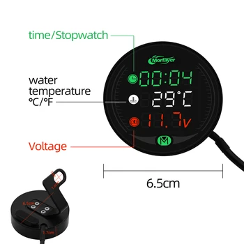 

For BMW HP2 Enduro K1200R K1200S k 1200 r Universal Motorcycle Multi-Function LED Digital Voltmeter Clock Meter Thermometer