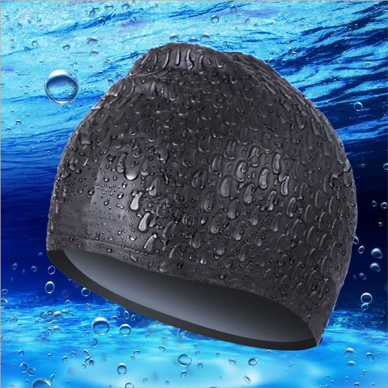 Swimming Caps Waterproof for Men and Women Girl Large Ear Protect Swimming Pool hats Sun Water Sports Silicone Cute Swim Cap