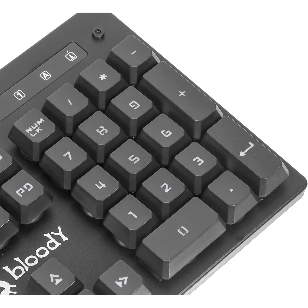 Клавиатура A4 Bloody B160N черный USB for gamer LED