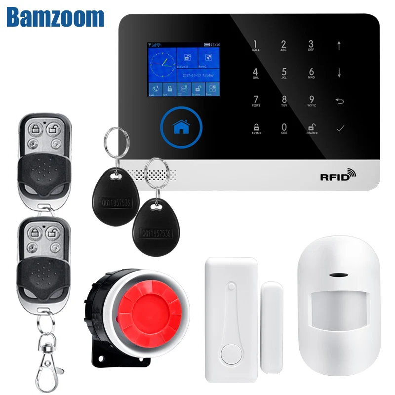 EN RU ES FR PL DE Switchable Беспроводная система домашней безопасности Wi Fi GSM GPRS