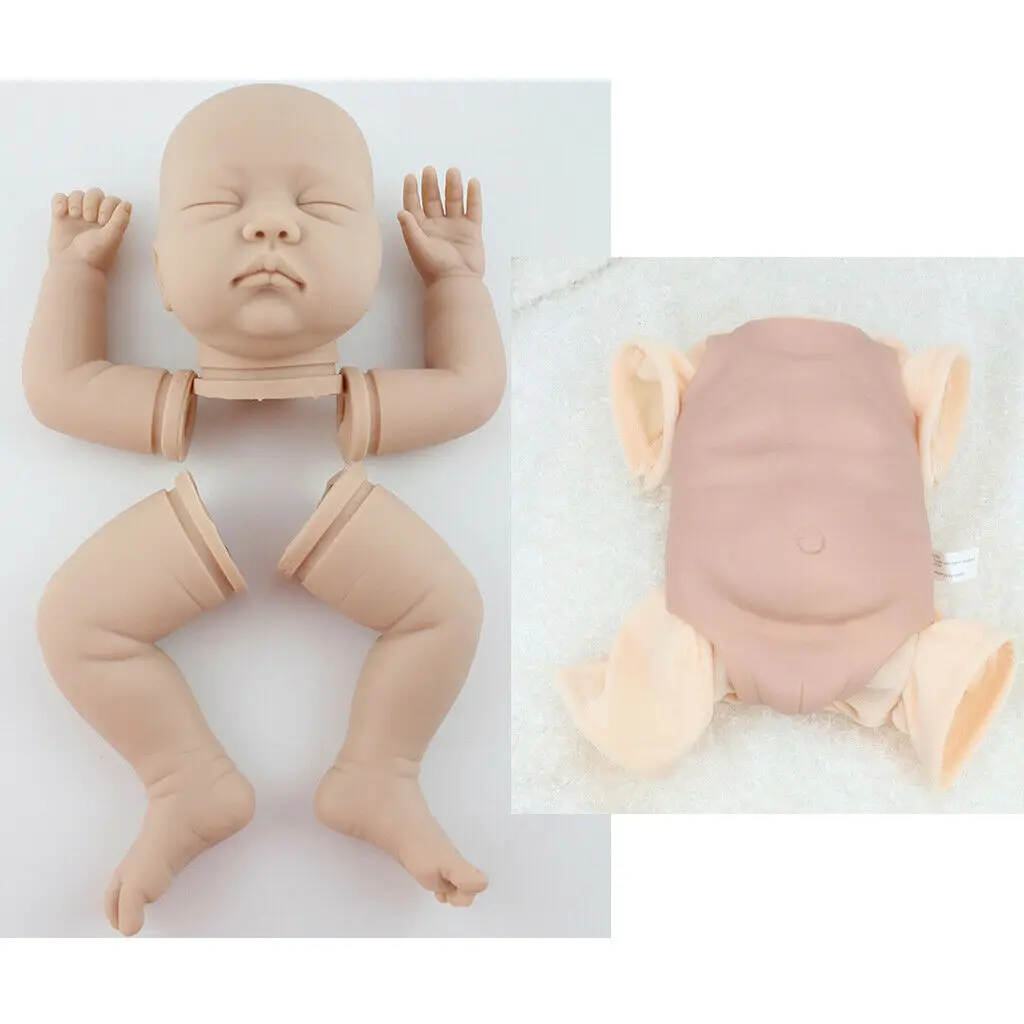 Silikon Baby Puppe Kopf Sculpt Unlackiert Form für 22 "Reborn Doll Custom # 
