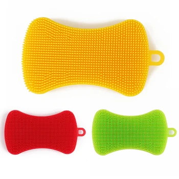 

Soap Shaped Dish Washing Cleaning Brush Fruits Vegetables Insulation Multi-purpose Pad Kitchen Utensils Cleaning Brush