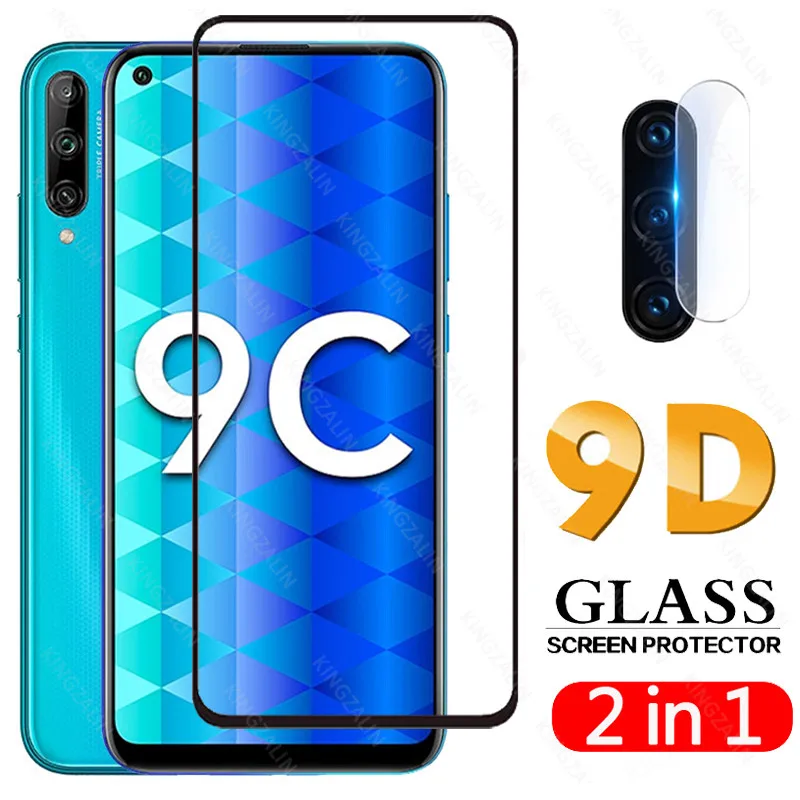 Защитное стекло для объектива камеры 2 в 1 закаленное huawei honor 9c 9s 9a 8s 8a play Защита