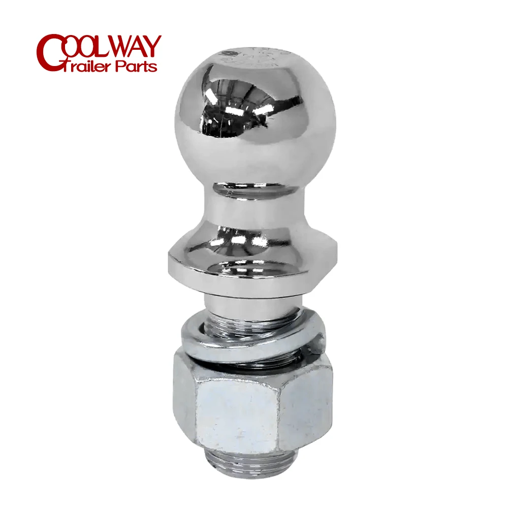 Chrome Hitch Mount Tow Ball 50Mm Shank Dia Capacità 5000Lbs Accoppiamento Parti Del Rimorchio Rv Camper Caravan Accessori