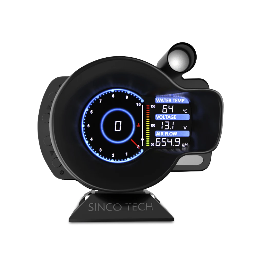 OBD2 18 in 1 digital RPM Fuel level Speed Meter engine coolant temperature voltage Tech Dash gauge | Автомобили и мотоциклы