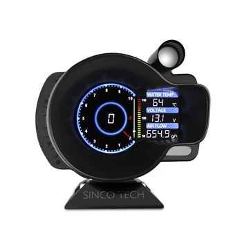 

OBD2 18 in 1 digital RPM Fuel level Speed Meter engine coolant temperature voltage Tech Dash gauge