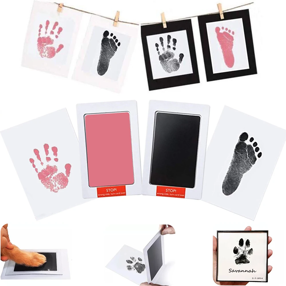 Hot Item Skin-Ink-Pads Footprint-Kit Inkless Handprint Souvenir Gift Newborn Baby 0-6-Months Non-Toxic JlwjeWQEgJD