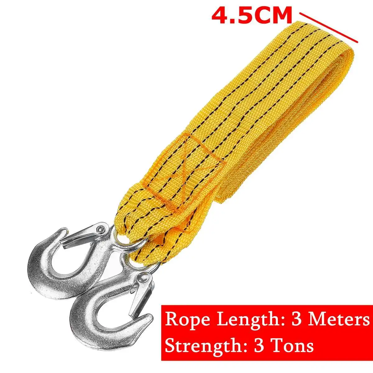 15FT Tow Towing Pull Rope Strap Heavy Duty 5 Ton Suitable for Kia Sorento Carens