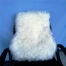 Теплая зимняя длинная плюшевая Автомобильная подушка для сиденья, поясничная подушка, подушка для спины, подушки для сиденья, авто дышащая пена с эффектом памяти