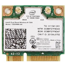 Ноутбук Встроенная беспроводная сетевая карта для Intel 7260HMW 7260AN 300M Двухдиапазонная 5G беспроводная сетевая карта 4,0 Bluetooth