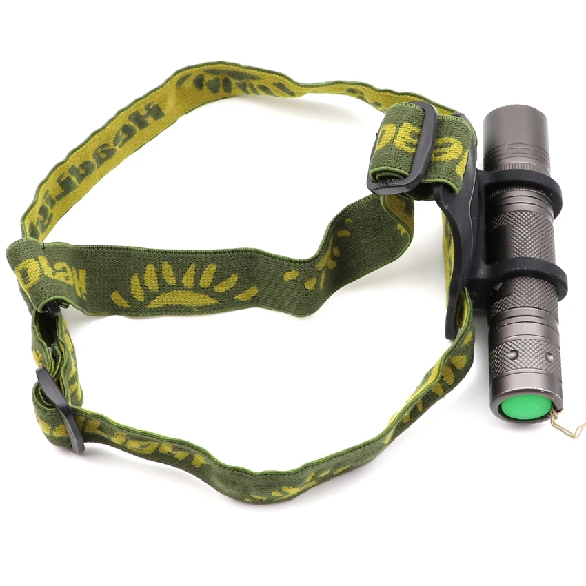 Head Mounted Flashlight Headband Head Strap Band Adjustable Elastic Belt Mount Holder for H04 S2 S2+ 18650 LED Flashlight