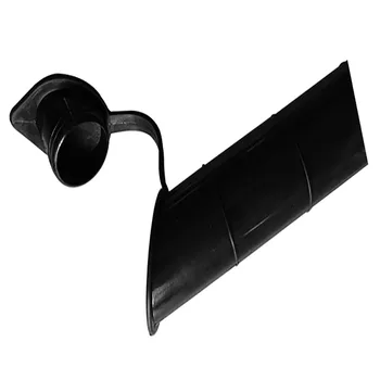 

30 Degree Flush Mounting Fishing Rod Holder Liner with Rubber Cap for Marine Boats, Black