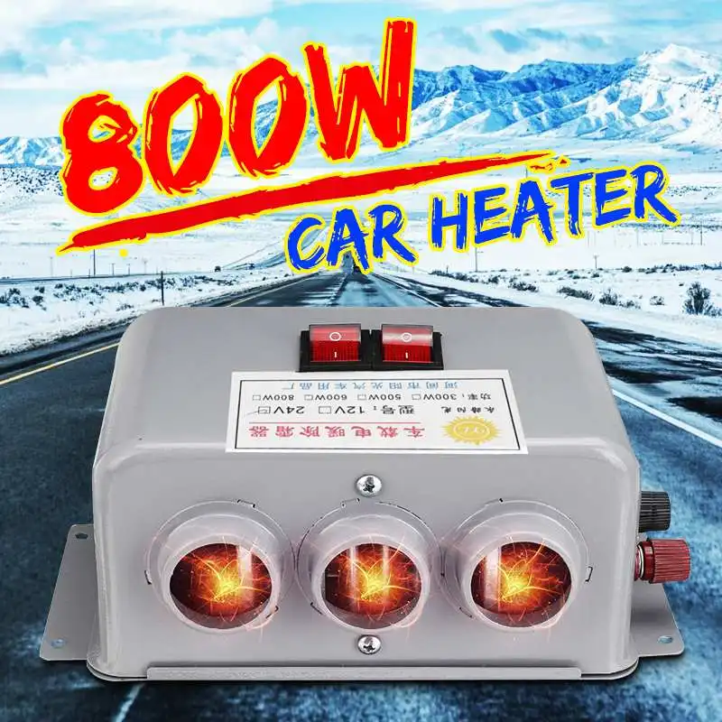 Электрический нагревательный вентилятор для автомобиля, грузовика, 800 Вт, 12 В/24 В, зимние автомобильные обогреватели, теплая сушилка для окон, стекла, разморозитель, аксессуары для интерьера
