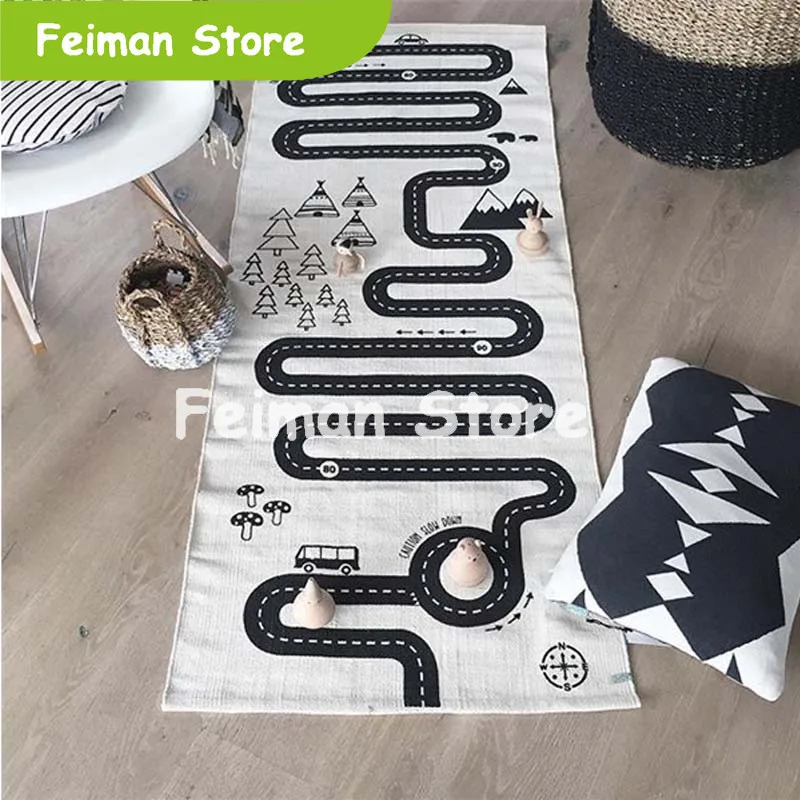 70X180 см домашние Приключения головоломки детские игры мат коврик для ползания развивающий коврик для детей игровой коврик Детский ковер