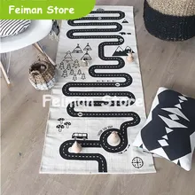 70X180 см домашние Приключения головоломки детские игры мат коврик для ползания развивающий коврик для детей игровой коврик Детский ковер