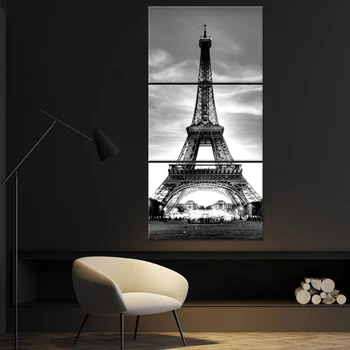 

Romantic City Paris Tower Landscape Abstract Oil Painting on Canvas Poster Print Wall Picture for Living Room art