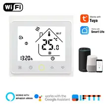 WiFi умный термостат для воды/подогрева пола, электрические котлы для Alexa Google Home, умный дом
