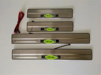 

Auto parts 304 Stainless steel LED Scuff Plate/Door Sill Door Sill for 2009-2015 Volvo XC60 Car styling