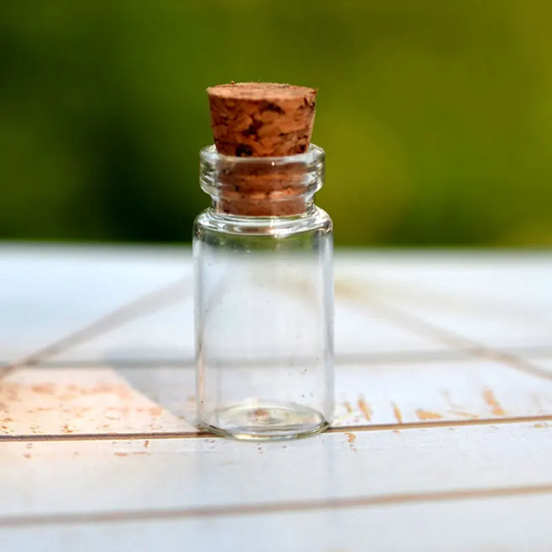 

10pcs 2.2x1.1cm (bottle+cork) Cheap Clear Glass Cork Bottle Stopper Candy Decoration Diy Containers Mason Jars Wishing Bottle