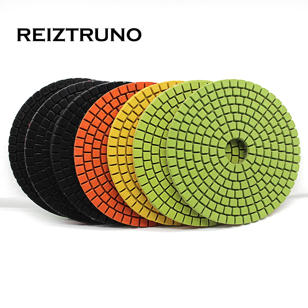 

Reiztruno 3/4 diamond polishing pads for marble,granite,quartz polishing,wet polishing pads,7 pcs/set