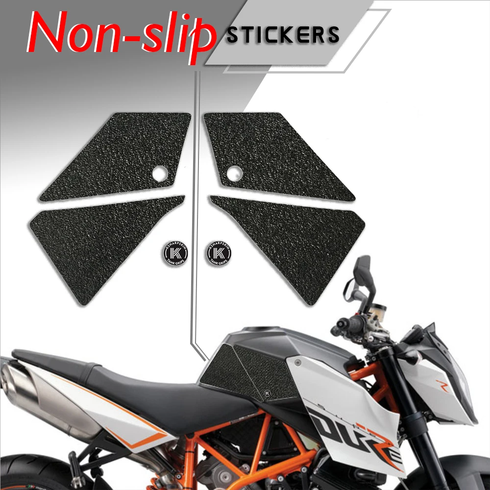 

For Universal Motorcycle Non-slip Sticker Grips Protector Sticker Decal Gas Knee Grip Tank Traction Pad KTM 07-13 990 SUPERDUKE