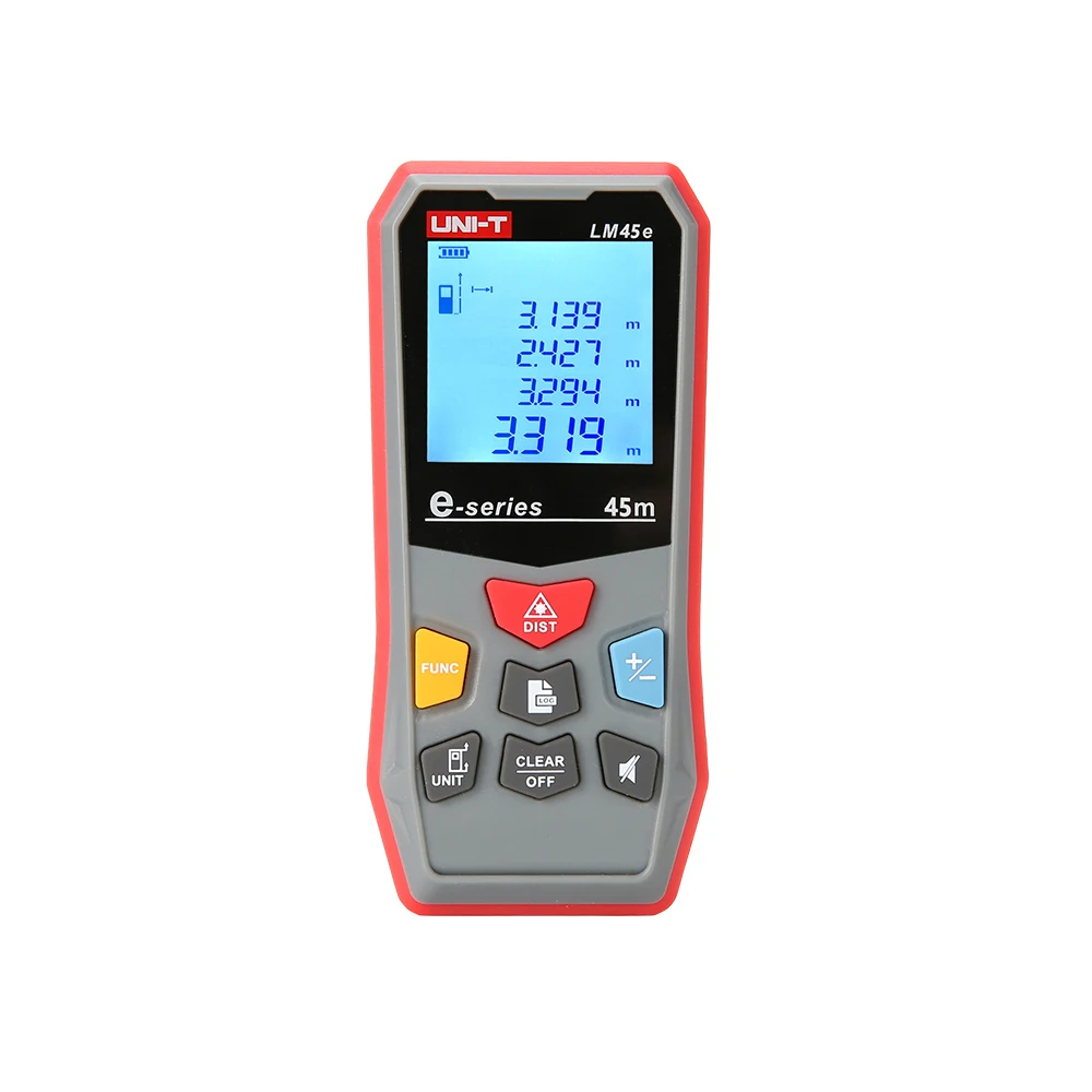 

UNI-T LM45e Laser Distance Meter Handheld Mini Laser Rangefinder Digital LCD Tape Range Finder Diastimeter