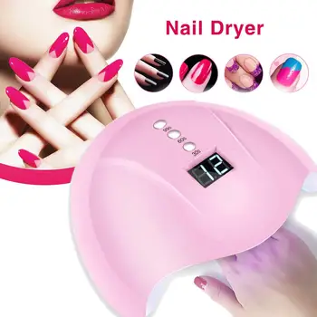 

24W UV Lamp For Manicure LED Nail Dryer Lamp Sun Light Curing All Gel Polish Drying UV Gel USB Smart Timing Nail Art Tools