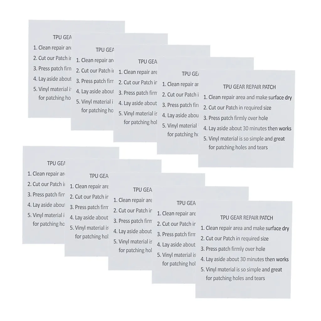 10 шт. надувной патч водонепроницаемый квадратный для дома и улицы портативный