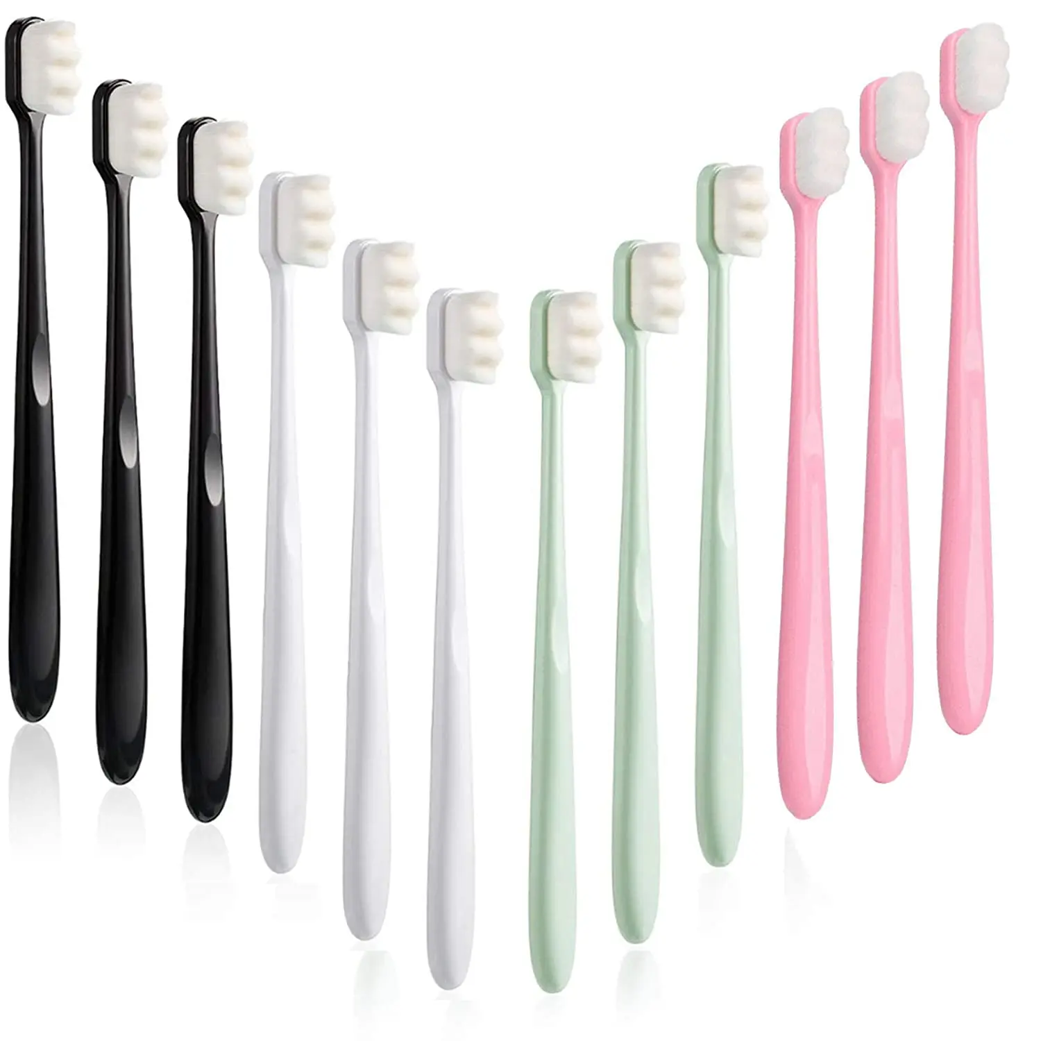 

12 Pack Soft Micro-Nano Toothbrush Extra Soft Toothbrush with 20,000 Soft Bristles for Sensitive Fragile Gums