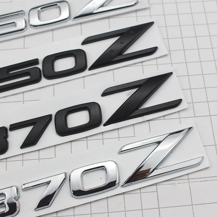 350Z металлический корпус автомобиля 370Z багажник маркировка Z багажник логотип боковой двери наклейки Z 350Z модифицированный
