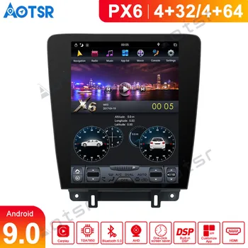 

Android 9.0 4+64G Tesla style Car GPS multimedia for Ford Mustang 2010-2014 auto stereo radio tape recorder No DVD headunit DSP