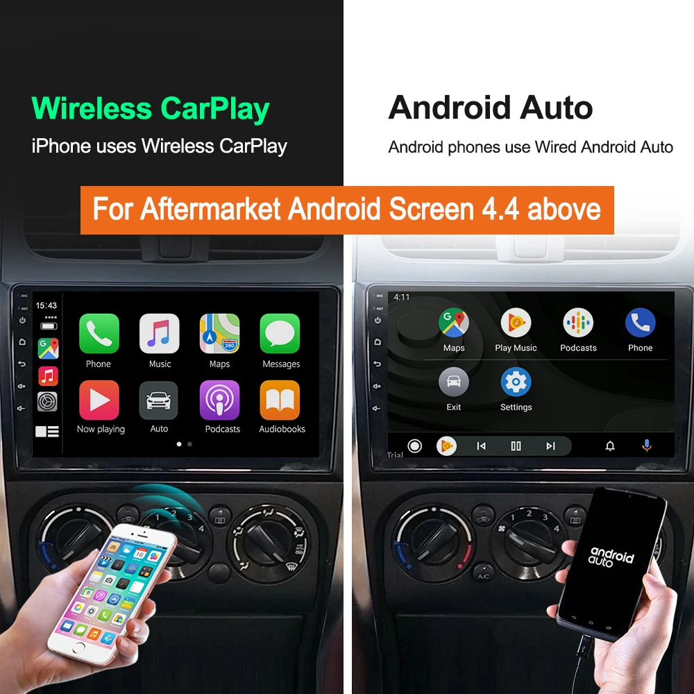 Carlinkit – boîtier CarPlay filaire et sans fil, Dongle pour Apple CarPlay,  iOS 10, Android, écran, Radio, AutoKit, lecteur de voiture - AliExpress