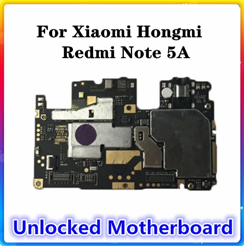 Материнская плата для Xiaomi Hongmi Redmi Note 5A 100% чистая замена оригинальной материнской платы ОС Android ПЗУ 64 Гб/32 ГБ/16