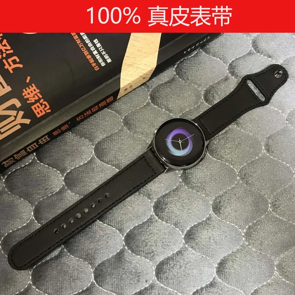 Ремешок из натуральной кожи для Huawei watch 2 GT браслет Ticwatch 1 E s s2 pro amazfit bip | Наручные