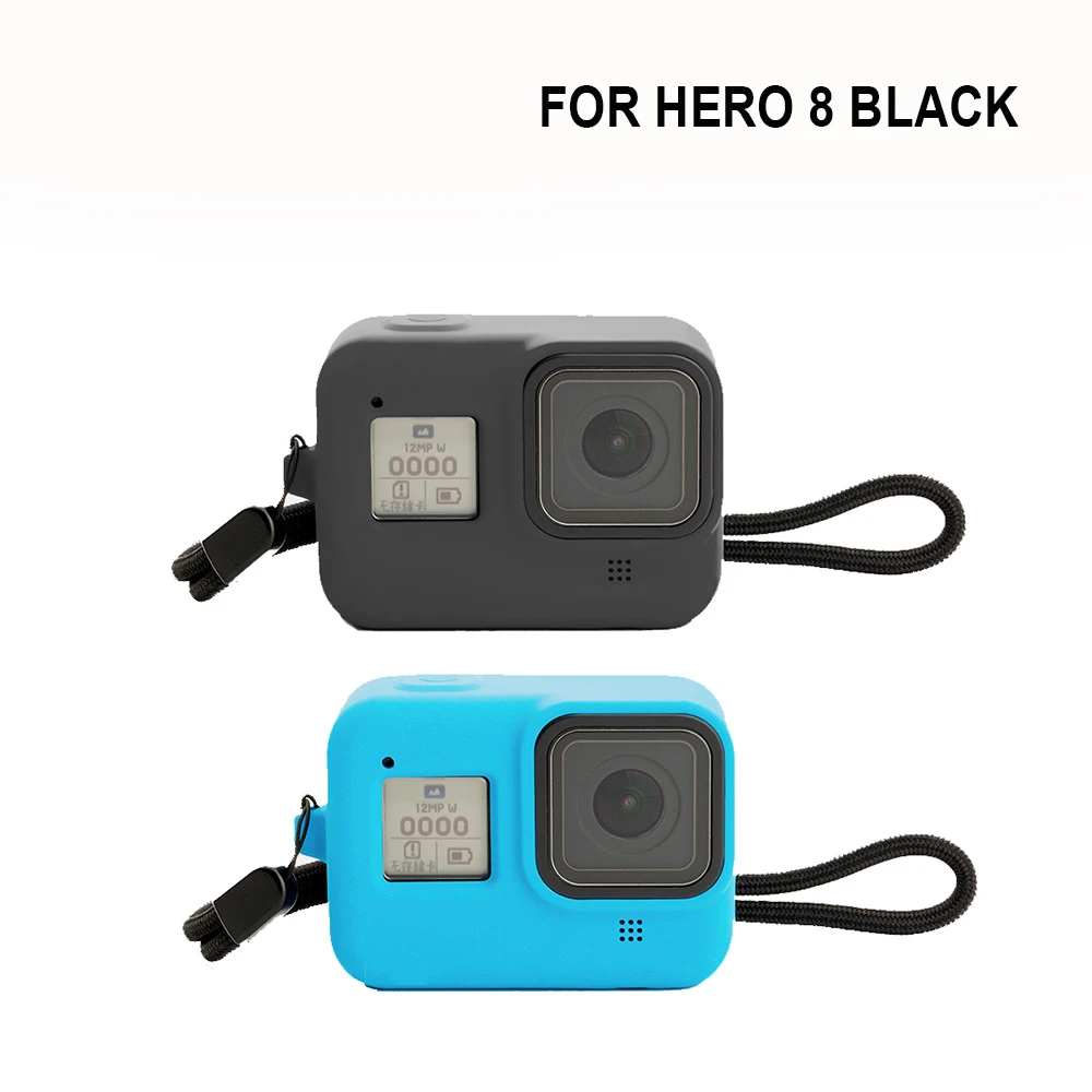 Силиконовый чехол для Gopro Hero 8 черный защитный полный аксессуары экшн