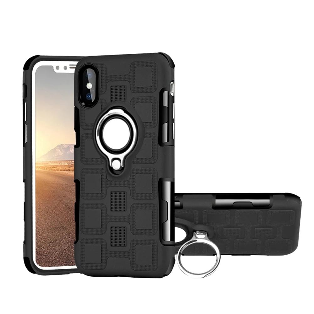 iPhone Xs 冰立方二合一磁吸支架壳 (31)