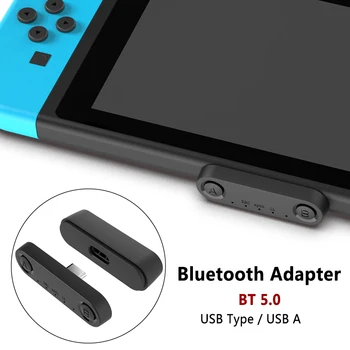 

New BT5.0 Bluetooth Adapter Wireless Transmitter Converter USB Type-c with Microphone for Nintendo Switch/PS4/PS3