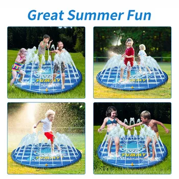 

Kids Water Sprinkle Pad Play Mat Diameter Sprinkle Water Play Mat Swiming Pool