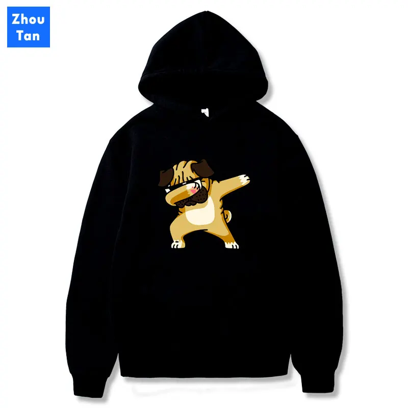 

Hoodies Sweatshirts 2020 O-neck pullover couple Hoodies Cartoon Rap Dog Animal Pattern Long Sleeve Comfortable Hooded