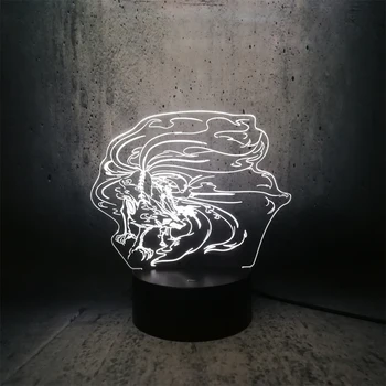 

Naruto role kyuubi night light black touch and remote base USB cable LED lamp kids bookcase display