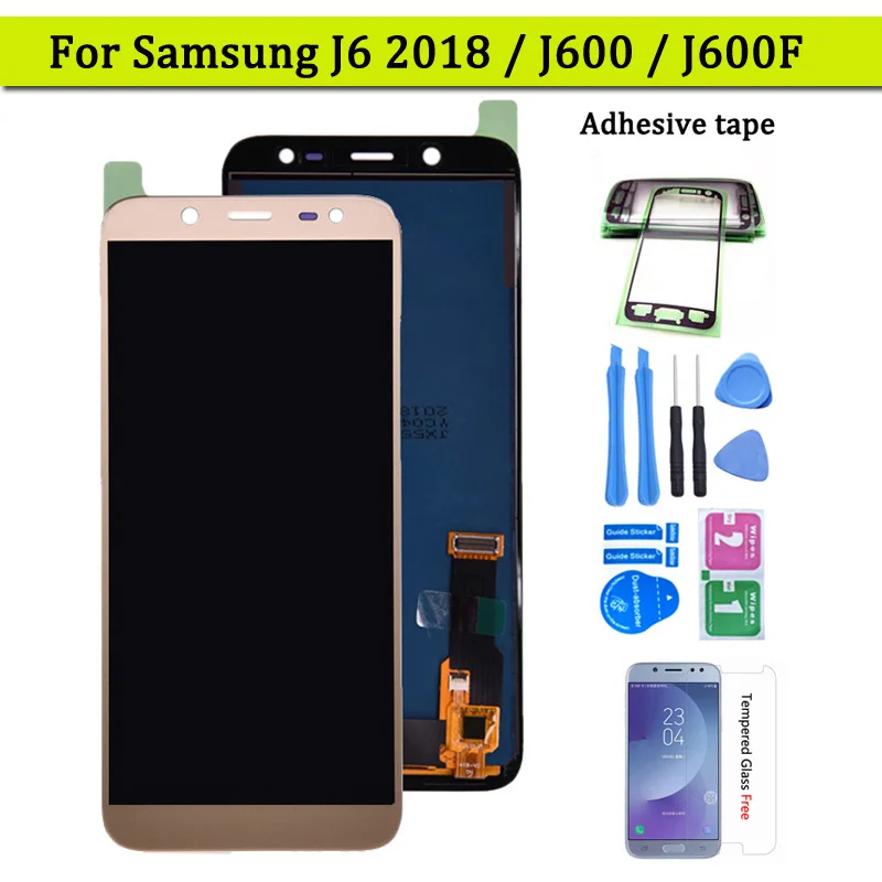 ЖК дисплей и сенсорная стеклянная панель в сборе для Samsung Galaxy J6 2018 J600 J600F J600Y Версия