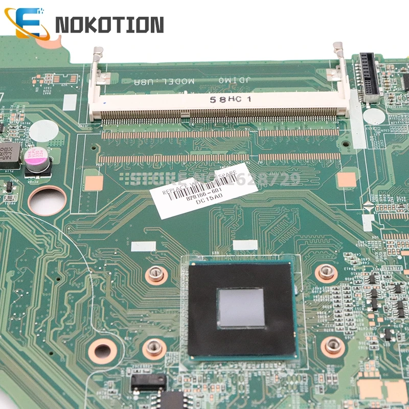 NOKOTION 828166-601 828166-501 828166-001 аккумулятор большой емкости для hp павильон 15-F 15,6 Материнская плата ноутбука DA0U8AMB6A0 SR1YW N3540 Процессор DDR3